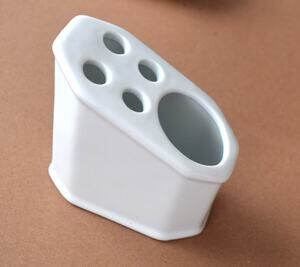 Vtg California Pantry Ceramic Toothbrush Holder White 2005